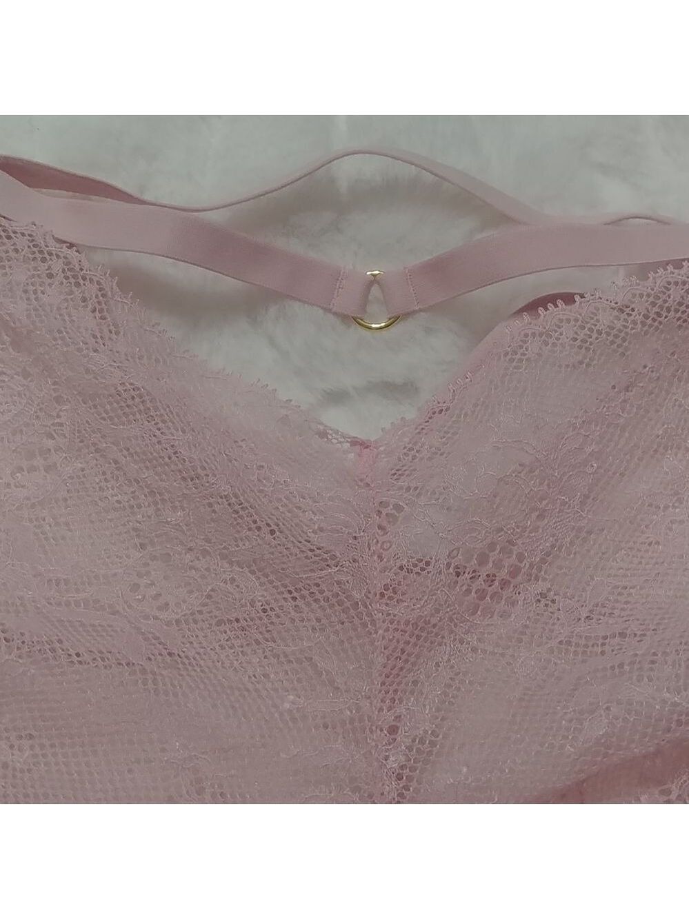 NWOT XL Vintage Victoria's Secret Very Sexy Cheeky Pink/Red Strappy Detail - Picture 6 of 17